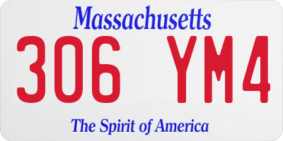 MA license plate 306YM4