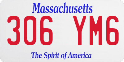 MA license plate 306YM6