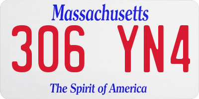 MA license plate 306YN4
