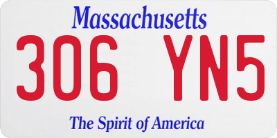 MA license plate 306YN5