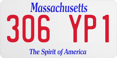 MA license plate 306YP1