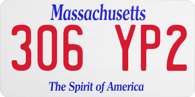 MA license plate 306YP2