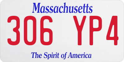 MA license plate 306YP4