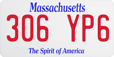 MA license plate 306YP6