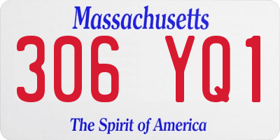MA license plate 306YQ1