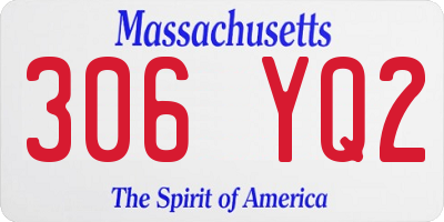 MA license plate 306YQ2