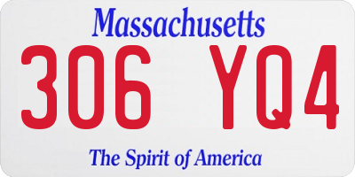 MA license plate 306YQ4