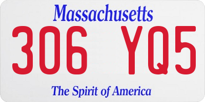 MA license plate 306YQ5