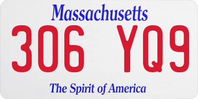 MA license plate 306YQ9
