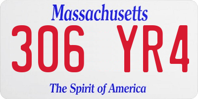 MA license plate 306YR4