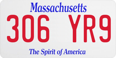MA license plate 306YR9