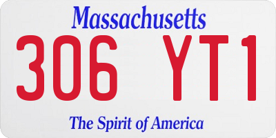 MA license plate 306YT1