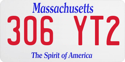 MA license plate 306YT2