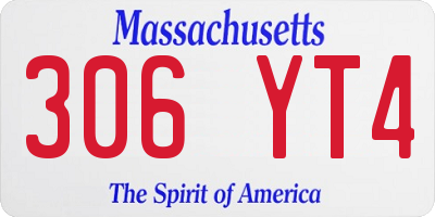 MA license plate 306YT4