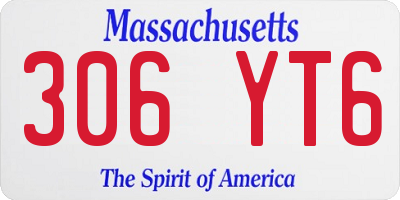 MA license plate 306YT6