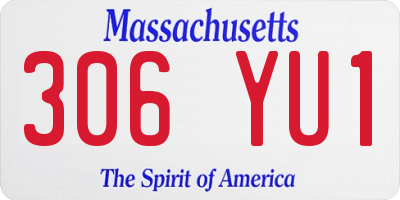 MA license plate 306YU1