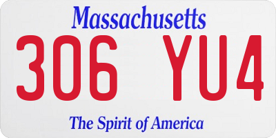 MA license plate 306YU4