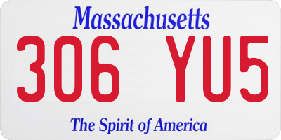 MA license plate 306YU5
