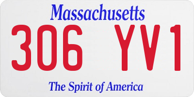 MA license plate 306YV1