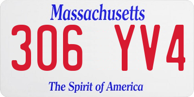 MA license plate 306YV4