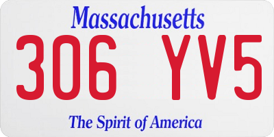 MA license plate 306YV5