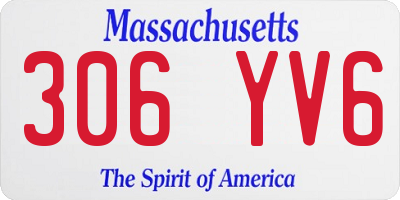 MA license plate 306YV6
