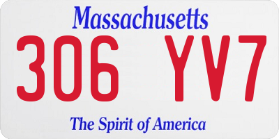 MA license plate 306YV7