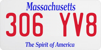 MA license plate 306YV8