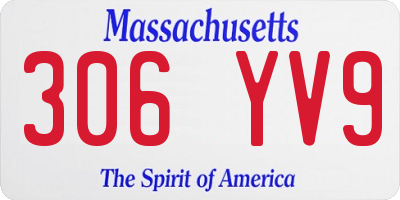 MA license plate 306YV9