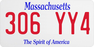 MA license plate 306YY4