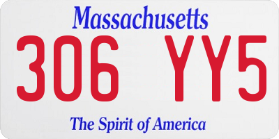MA license plate 306YY5