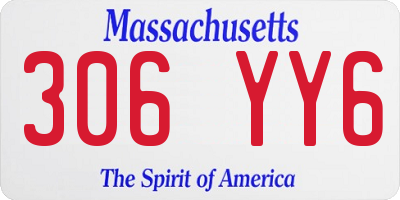 MA license plate 306YY6