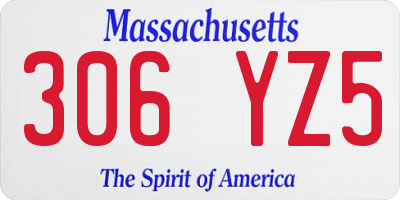 MA license plate 306YZ5