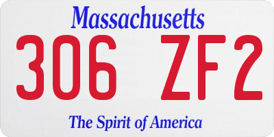 MA license plate 306ZF2