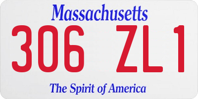MA license plate 306ZL1