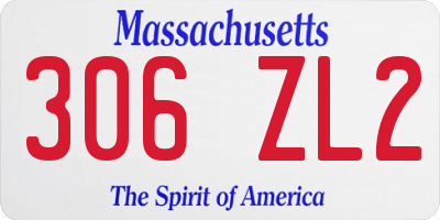MA license plate 306ZL2