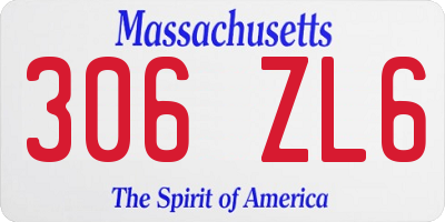 MA license plate 306ZL6