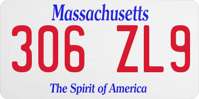MA license plate 306ZL9