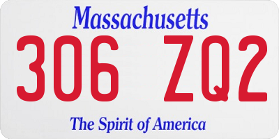 MA license plate 306ZQ2