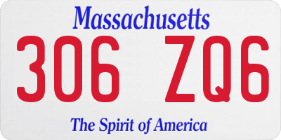 MA license plate 306ZQ6