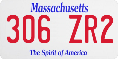 MA license plate 306ZR2