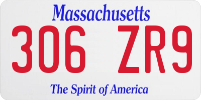 MA license plate 306ZR9