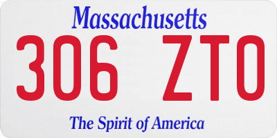 MA license plate 306ZT0