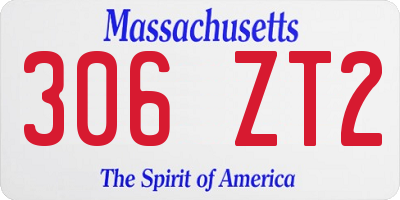 MA license plate 306ZT2