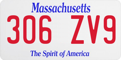 MA license plate 306ZV9