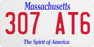 MA license plate 307AT6