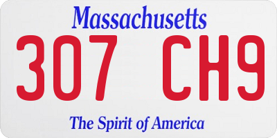 MA license plate 307CH9