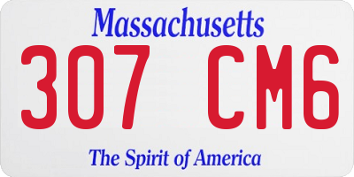 MA license plate 307CM6