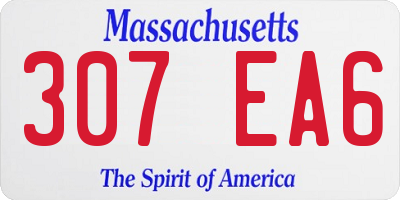 MA license plate 307EA6