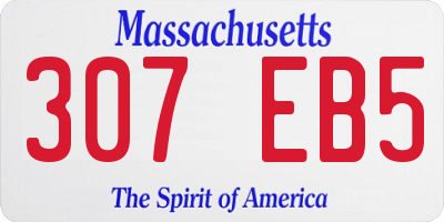 MA license plate 307EB5